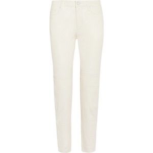 J Brand Cream Lamb Leather Pants